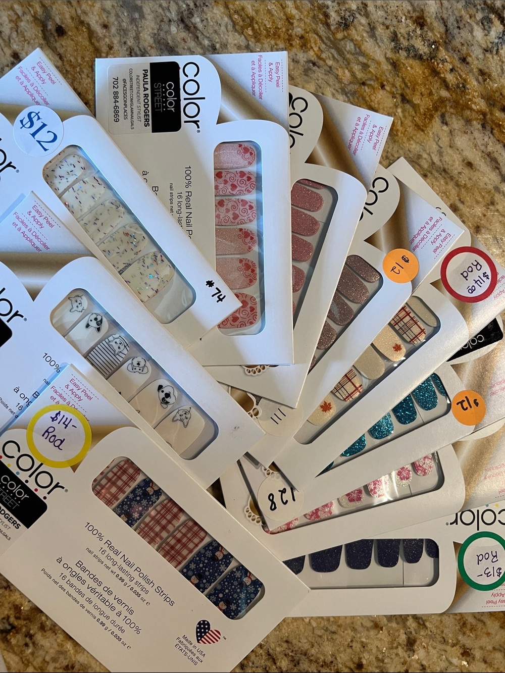 Lot - 190 sets of Color Street Nail Strips - Picture 5 of 16